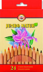 Farbstift KOH-I-NOOR Jumbo Natur Coloured Pencils Buntstifte Set 19 stk