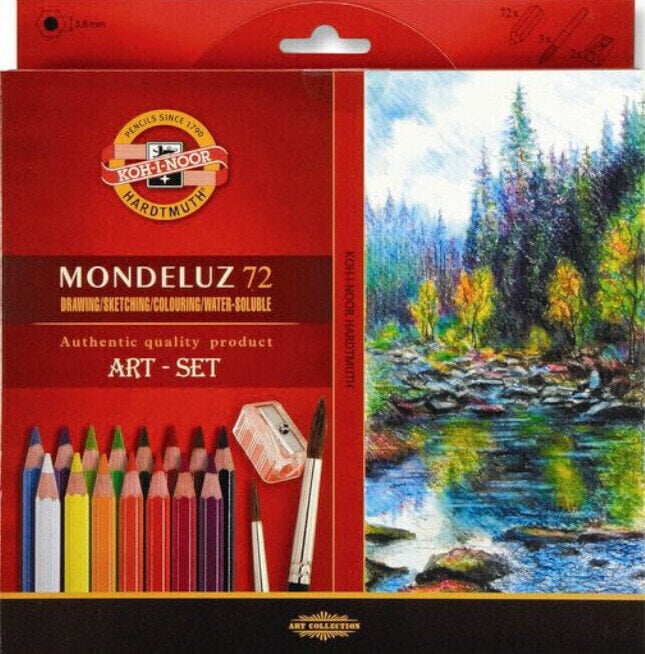 Akvarelová tužka KOH-I-NOOR Sada akvarelových tužek 72 ks