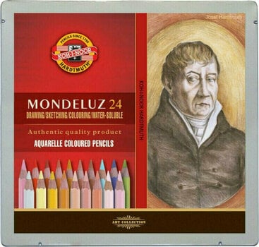 Akvarelblyant KOH-I-NOOR Mondeluz Aquarelle Coloured Pencils Portrait (24 Pieces) - 1