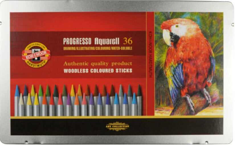 Lápis de aguarela KOH-I-NOOR Progresso Aquarell Pastels (36 Pieces)