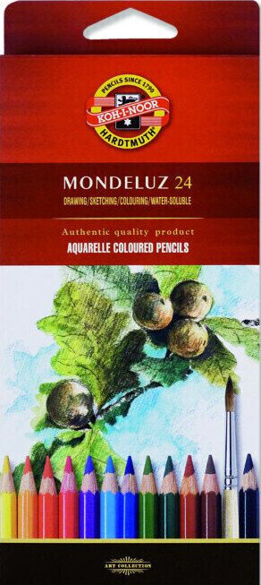 Akvarellpenna KOH-I-NOOR Set of Watercolour Pencils 24 pcs