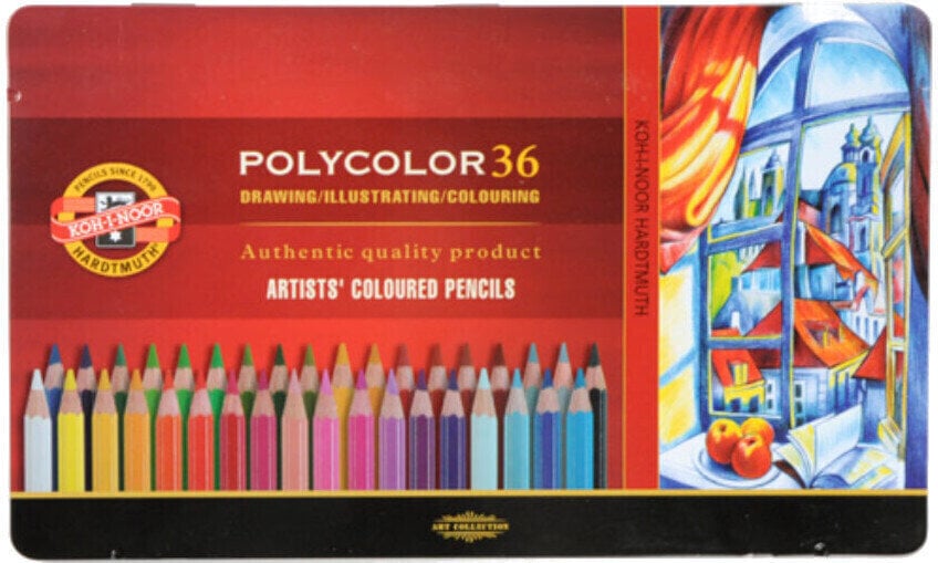 Crayon de couleur KOH-I-NOOR Ensemble de crayons de couleur Mélange 36 pièces