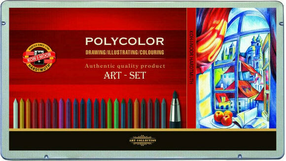 Цветни моливи
 KOH-I-NOOR Комплект цветни моливи 32 бр - 1
