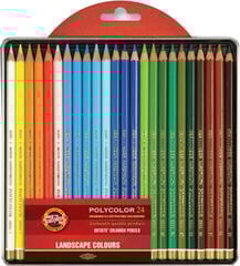 Farbstift KOH-I-NOOR Polycolor Artist's Coloured Pencils Buntstifte Set Landschaft 19 stk