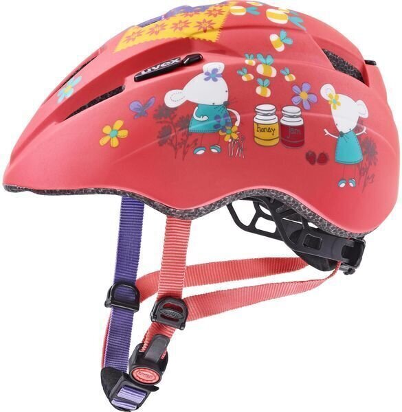 Gyerek kerékpáros sisak UVEX Kid 2 CC Coral Mouse Matt 46-52 Gyerek kerékpáros sisak
