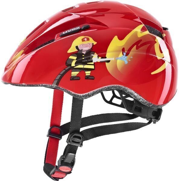 Kinder fahrradhelm UVEX Kid 2 Red Fireman 46-52 Kinder fahrradhelm