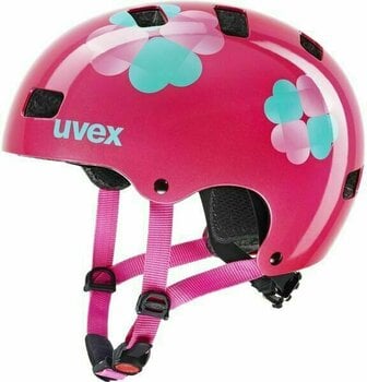 Dziecięcy kask rowerowy UVEX Kid 3 Pink Flower 55-58 Dziecięcy kask rowerowy - 1