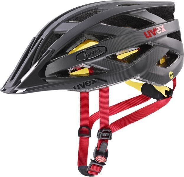 Cyklistická helma UVEX I-VO CC MIPS Titan/Red Matt 52-57 Cyklistická helma