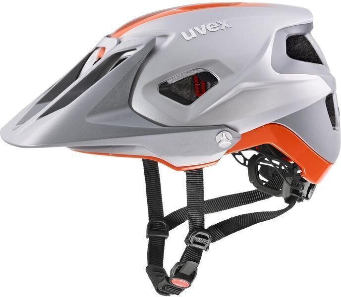 Каска за велосипед UVEX Quatro Integrale Silver/Orange Matt 52-57 Каска за велосипед