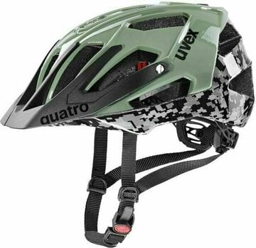 Cyklistická helma UVEX Quatro Pixelcamo/Olive 52-57 Cyklistická helma - 1