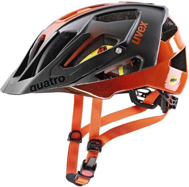 Cyklistická helma UVEX Quatro CC MIPS Titan/Orange 52-57 Cyklistická helma