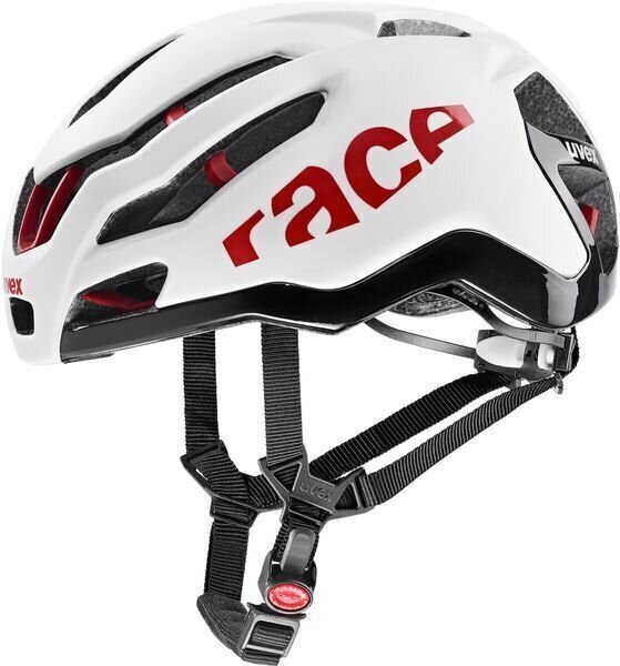 Kaciga za bicikl UVEX Race 9 White/Red 57-60 Kaciga za bicikl