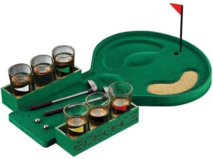 Cadeau Golf USA Golf Drinking Game Set