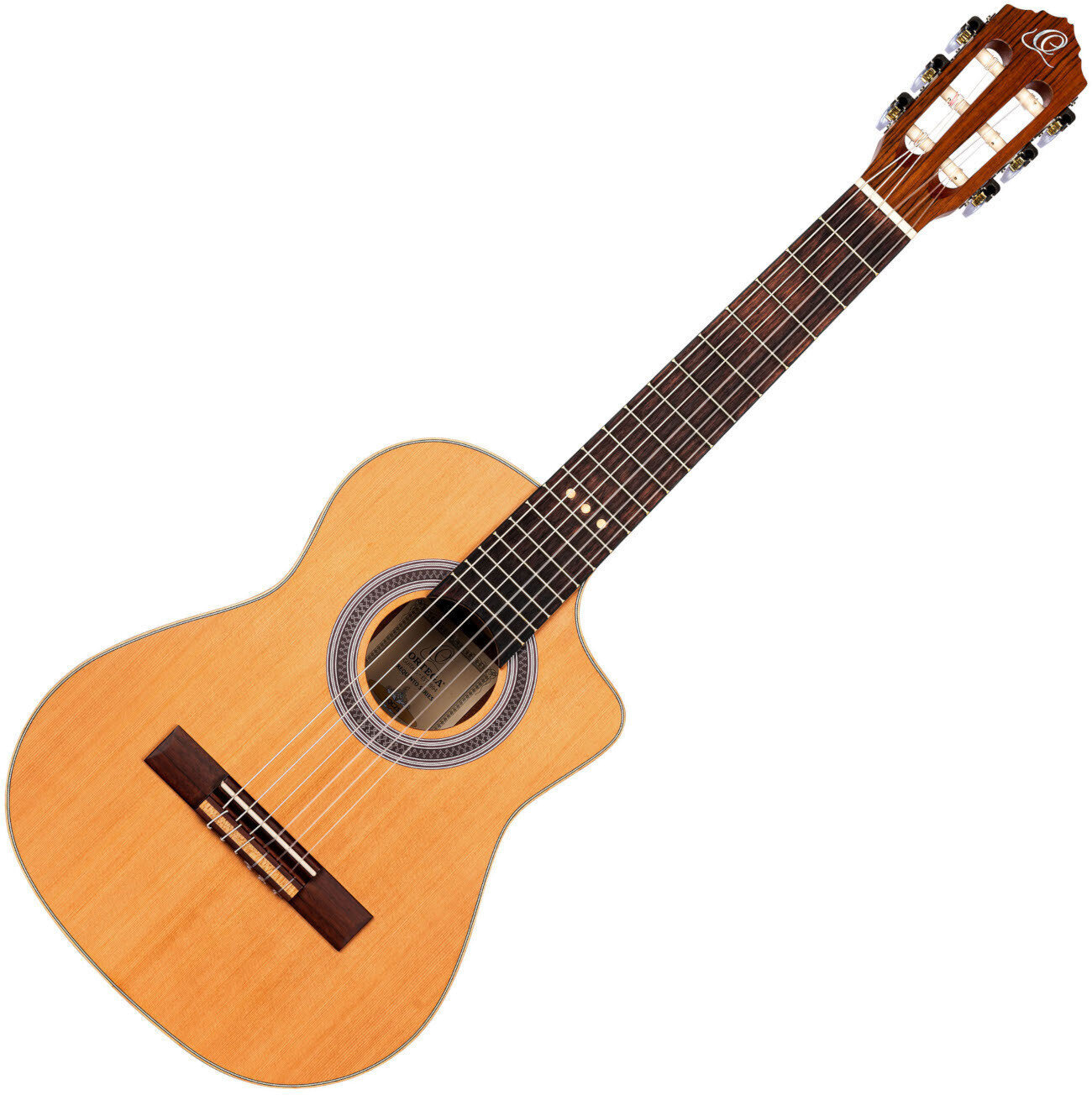 Semi-klassieke gitaar voor kinderen Ortega RQC25 1/2 Natural