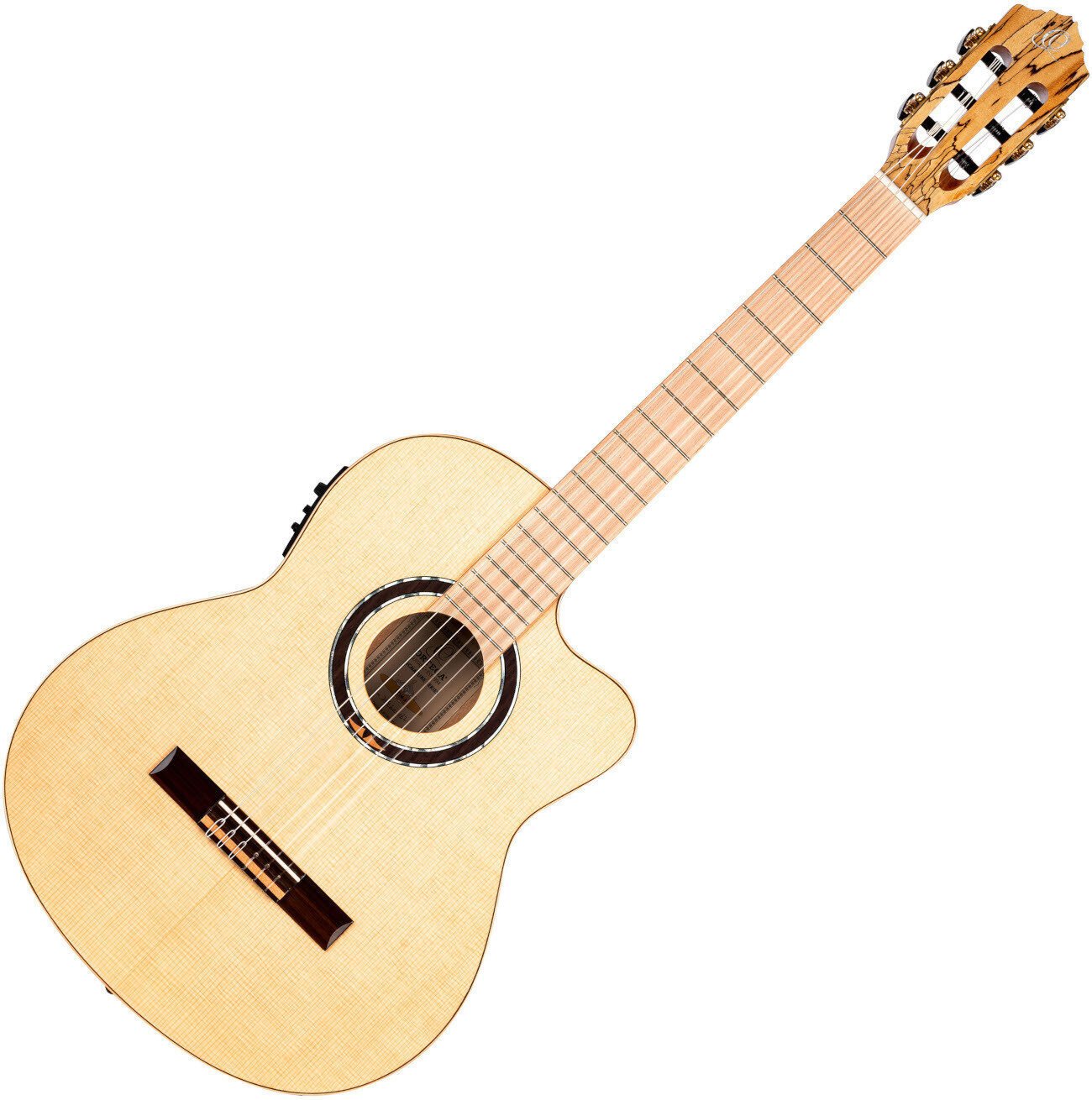 Klassisk guitar med forforstærker Ortega TZSM-3 4/4 Natural