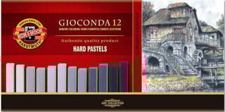 Soft Pastel KOH-I-NOOR Gioconda Hard Pastels Set of Soft Pastels Greys 12 pcs