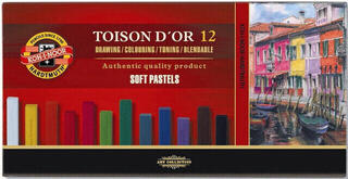 Soft Pastel KOH-I-NOOR Toisor D'or Soft Pastels Set of Soft Pastels 12 pcs