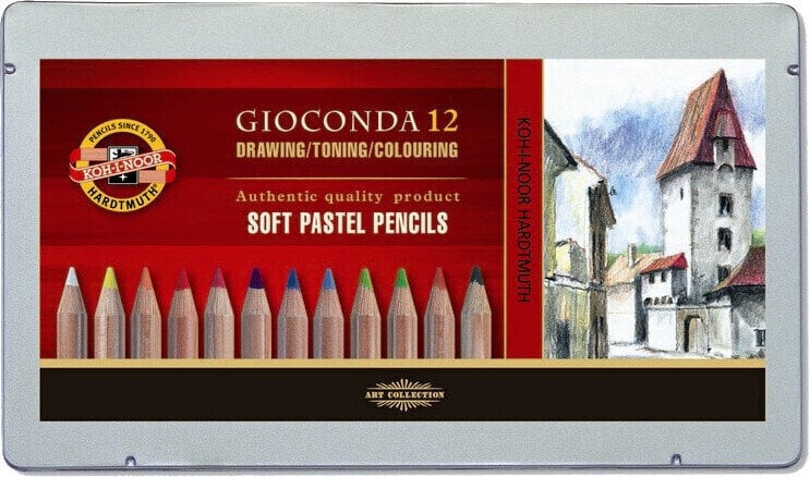 Pastel Pencil KOH-I-NOOR Gioconda Soft Set of Pastel Pencils 12 pcs