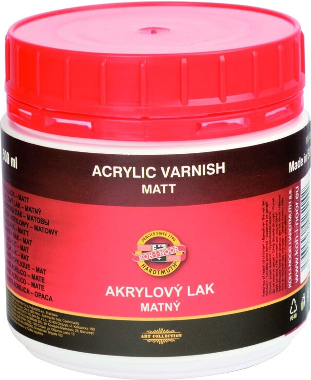 Culoarea de bază
 KOH-I-NOOR ACRYLIC VARNISH MATT 500 ml
