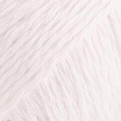 Strickgarn Drops Belle Uni Colour 01 White Strickgarn