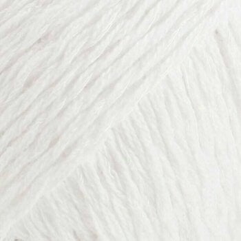Fire de tricotat Drops Belle Uni Colour 01 White - 1