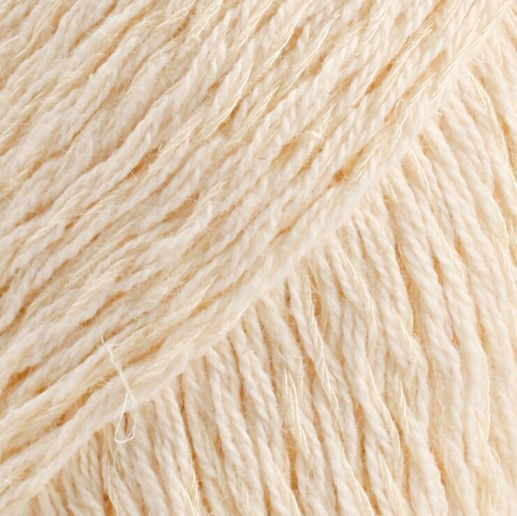Fil à tricoter Drops Belle Uni Colour 02 Off White