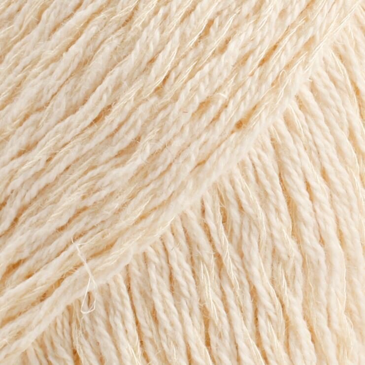 Strickgarn Drops Belle Uni Colour 02 Off White