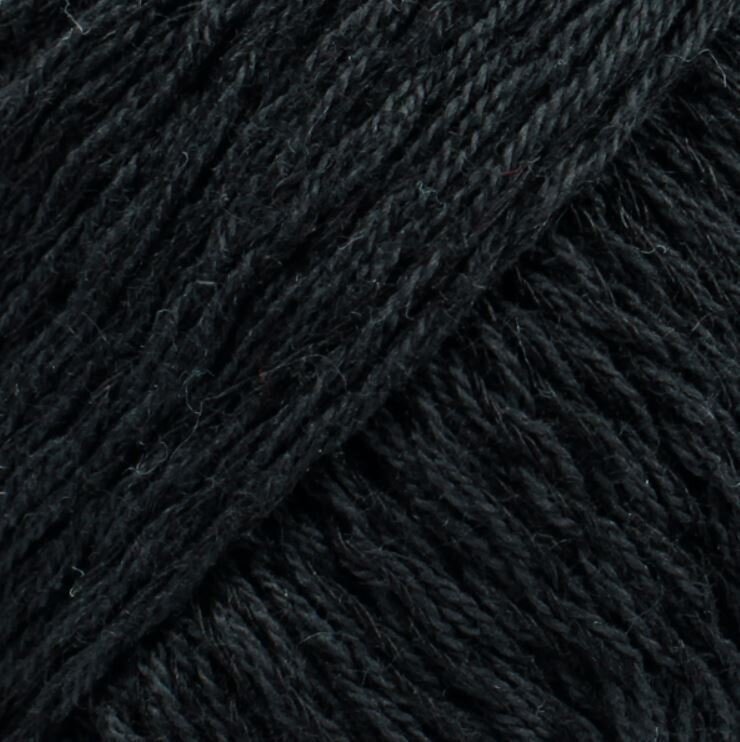 Fil à tricoter Drops Belle Uni Colour 08 Black