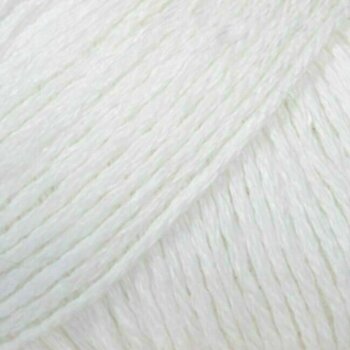 Fire de tricotat Drops Bomull-Lin Uni Colour 01 White - 1
