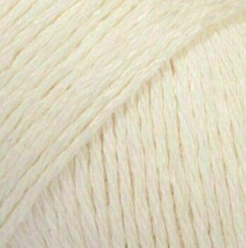 Fire de tricotat Drops Bomull-Lin Uni Colour 02 Off White - 1