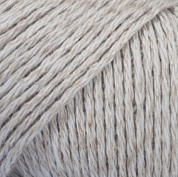 Fil à tricoter Drops Bomull-Lin Uni Colour 15 Light Grey