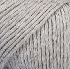 Strickgarn Drops Bomull-Lin Uni Colour 15 Light Grey Strickgarn