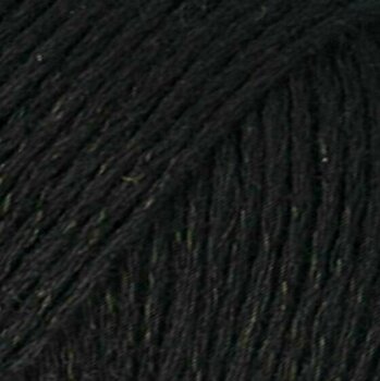 Knitting Yarn Drops Bomull-Lin Uni Colour 16 Black Knitting Yarn - 1