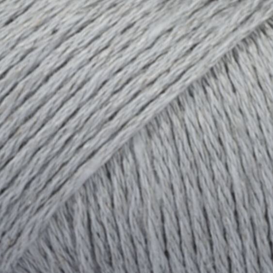 Fil à tricoter Drops Bomull-Lin Uni Colour 20 Grey Blue Fil à tricoter