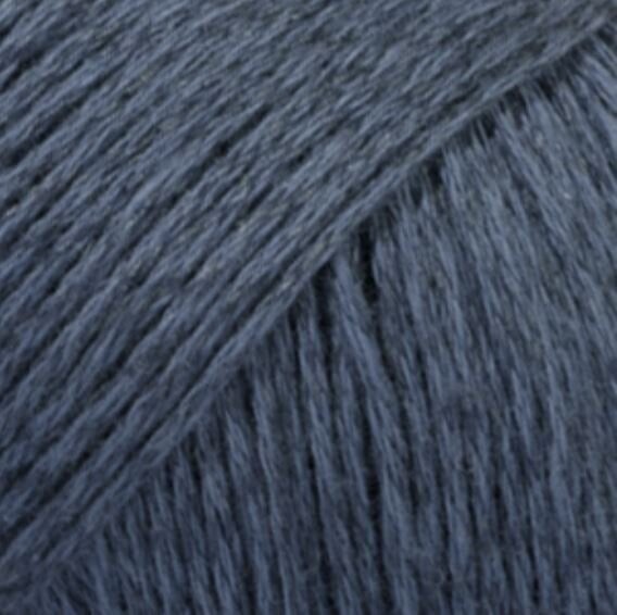 Fios para tricotar Drops Bomull-Lin Uni Colour 21 Dark Blue
