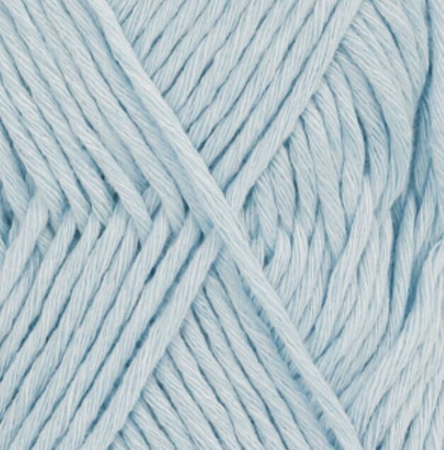 Knitting Yarn Drops Cotton Light Uni Colour 08 Ice Blue