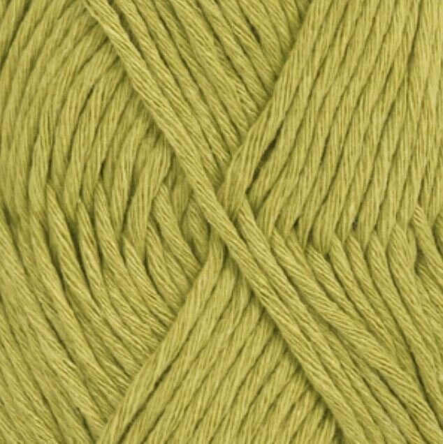 Strickgarn Drops Cotton Light Uni Colour 11 Green Strickgarn