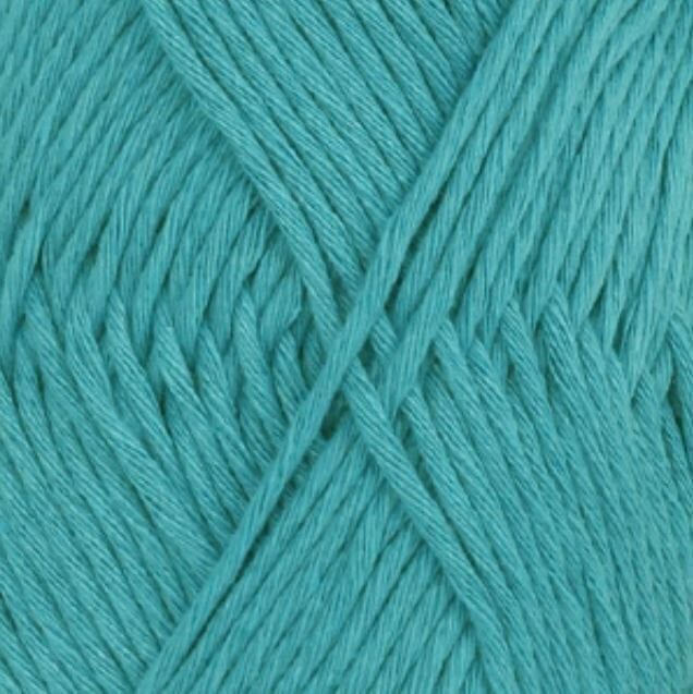 Knitting Yarn Drops Cotton Light Uni Colour 14 Turquoise