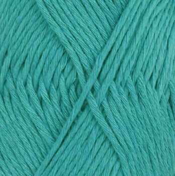 Knitting Yarn Drops Cotton Light Uni Colour 14 Turquoise - 1