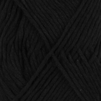 Strickgarn Drops Cotton Light Uni Colour 20 Black - 1