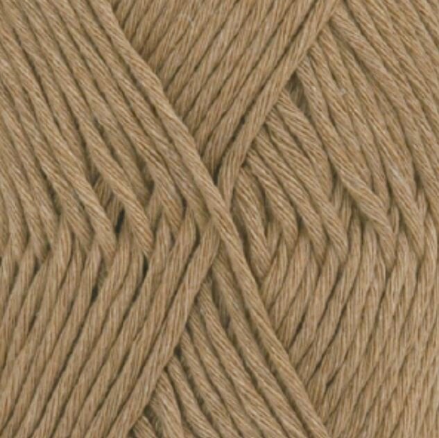 Knitting Yarn Drops Cotton Light Uni Colour 22 Brown