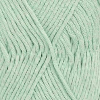Knitting Yarn Drops Cotton Light Uni Colour 27 Mint Knitting Yarn - 1