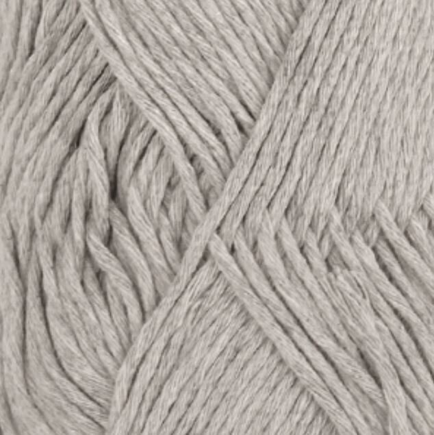 Knitting Yarn Drops Cotton Light Uni Colour 31 Pearl Grey