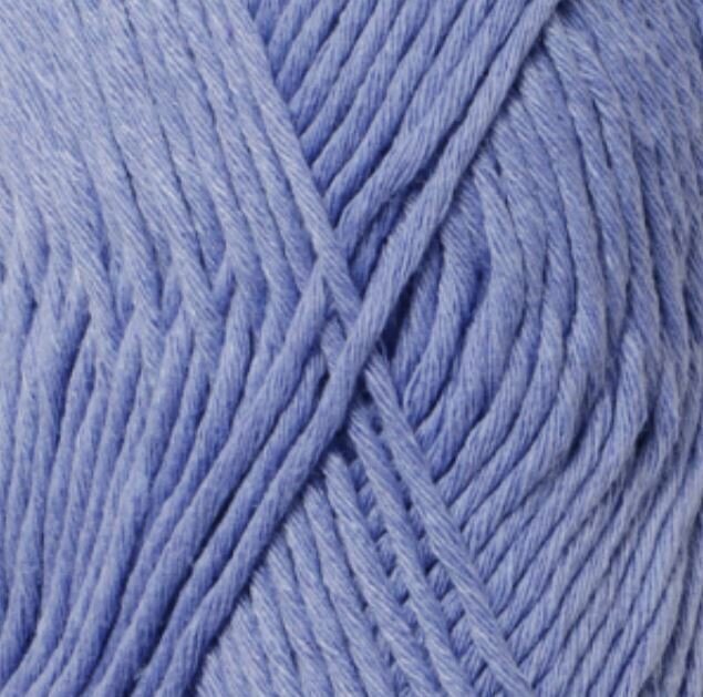 Knitting Yarn Drops Cotton Light Uni Colour 33 Blue Bonnet