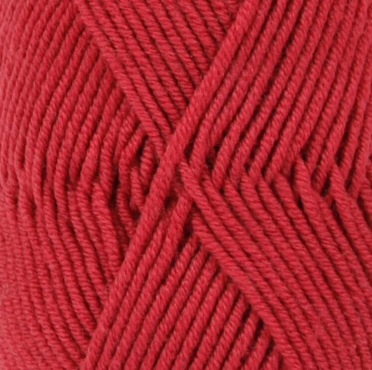 Knitting Yarn Drops Merino Extra Fine Uni Colour 11 Red