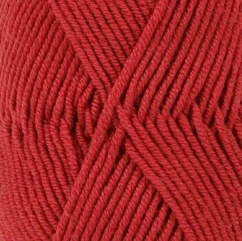 Fil à tricoter Drops Merino Extra Fine Uni Colour 11 Red - 1