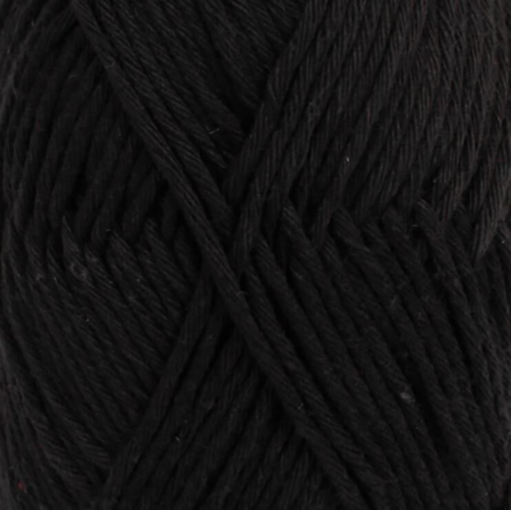 Fios para tricotar Drops Paris Uni Colour 15 Black