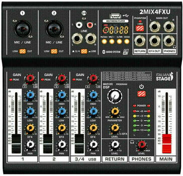 Analoges Mischpult Italian Stage  2MIX4FXU - 1