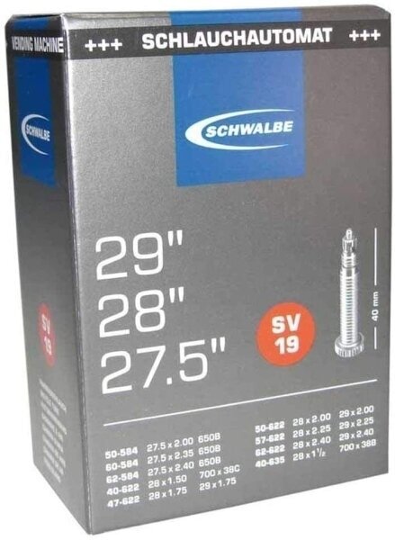 Cámaras Bicicleta Schwalbe 40/62-584/635 FV 40mm 250g 40-62 mm 40.0 Presta Cámaras Bicicleta