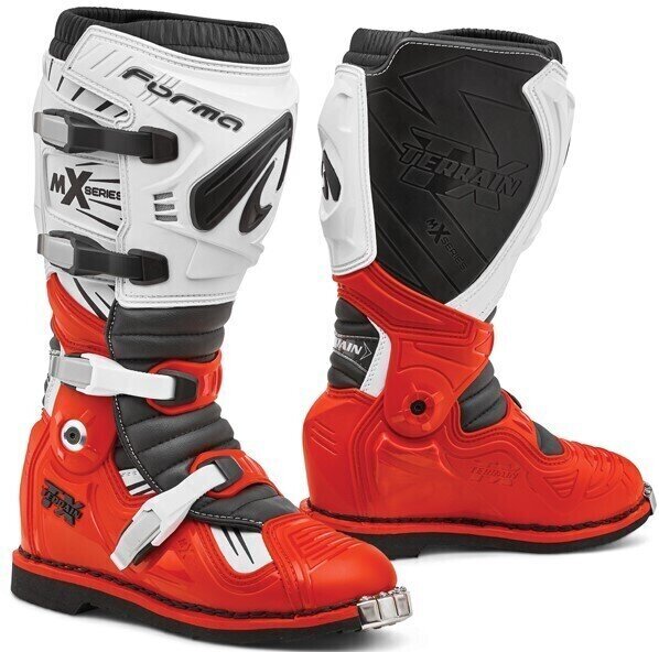 Botas de motociclismo Forma Boots Terrain TX Red/White 44 Botas de motociclismo